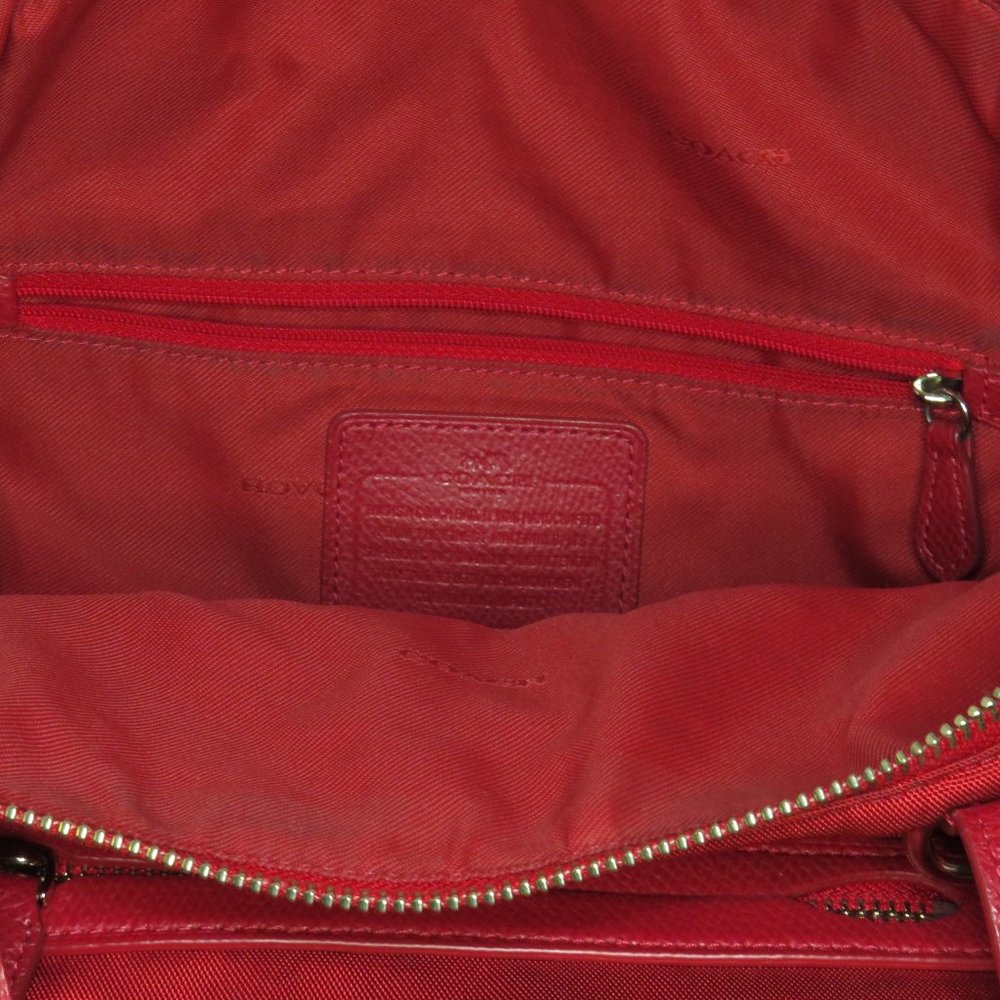 Coach Nylon Zip Tote - True Red - Picture 3 of 3